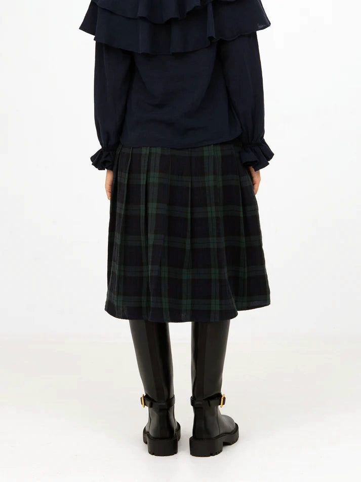 THE EVERMORE PLAID BLUE AND RED PLEATED SKIRT  - VIA CARMEN SAYS | Only €86 | NOW AVAILABLE TO SHOP at IAMINHATELOVE 