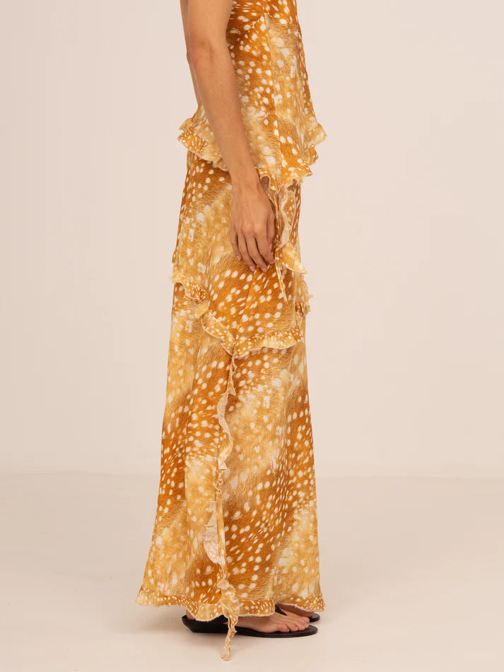 THE WILD ECSTASY ANIMAL PRINT SKIRT IN DEER  - VIA CARMEN SAYS | Only €86 | NOW AVAILABLE TO SHOP at IAMINHATELOVE 