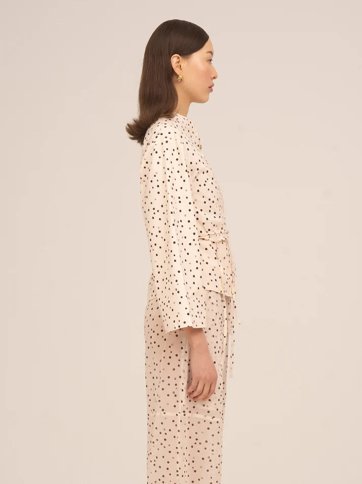 THE CREAM POLKA DOT FUJI JACKET  - VIA CARMEN SAYS | Only €84 | NOW AVAILABLE TO SHOP at IAMINHATELOVE 