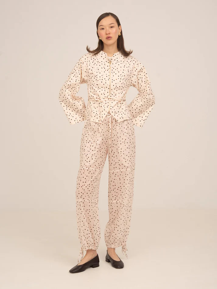 THE CREAM POLKA DOT FUJI PANTS  - VIA CARMEN SAYS | Only €73 | NOW AVAILABLE TO SHOP at IAMINHATELOVE 