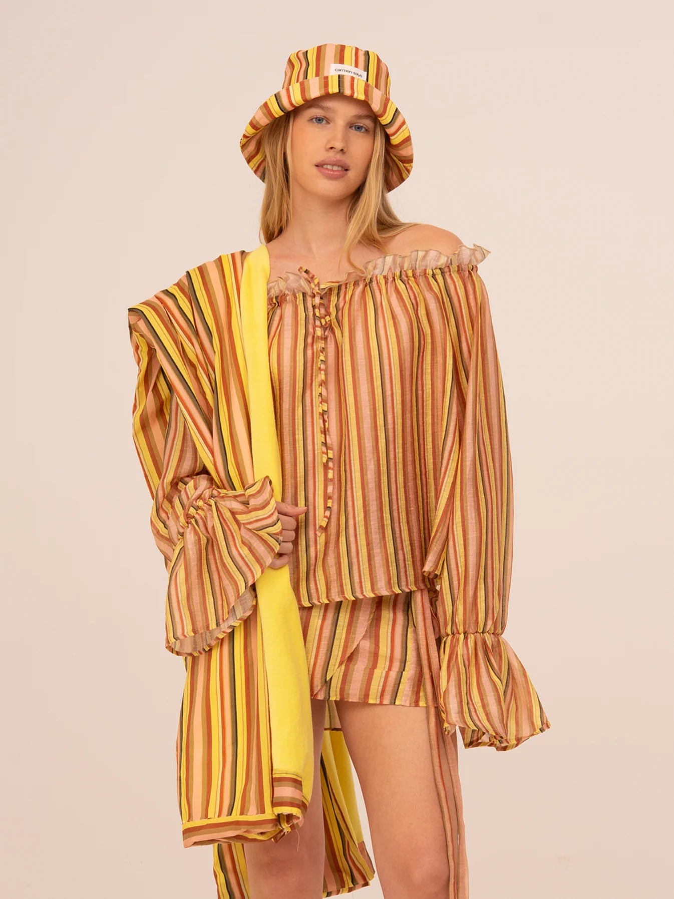 THE ZEST STRIPED BLOUSE  - VIA CARMEN SAYS | Only €78 | NOW AVAILABLE TO SHOP at IAMINHATELOVE 