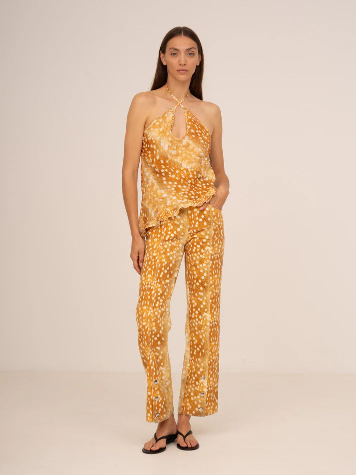 THE WILD ECSTASY ANIMAL PRINT TOP IN DEER  - VIA CARMEN SAYS | Only €79 | NOW AVAILABLE TO SHOP at IAMINHATELOVE 