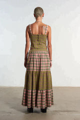 MIX CHECK MAXI SKIRT W/ OPEN SLIT - EXCLUSIVE Skirts from THE RAGGED PRIEST - Just $92! SHOP NOW AT IAMINHATELOVE BOTH IN STORE FOR CYPRUS AND ONLINE WORLDWIDE