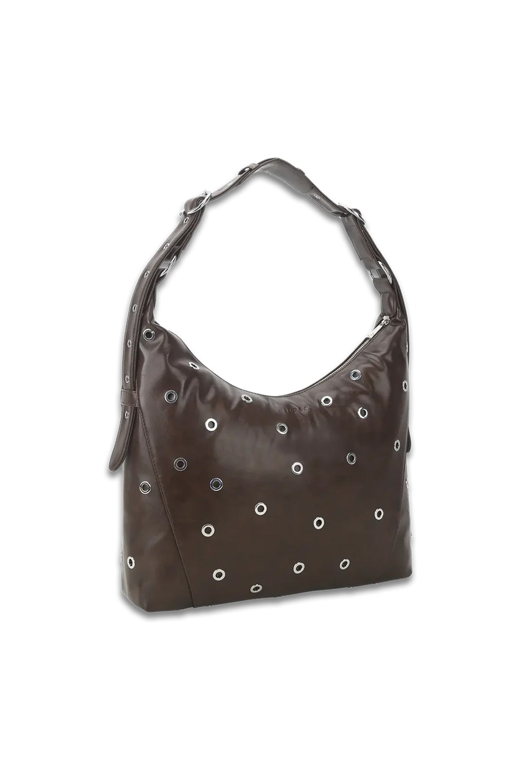 THE ELLIE CROSSBODY BAG - DARK BROWN EYELET  - VIA SILFEN STUDIO | Only €99 | NOW AVAILABLE TO SHOP at IAMINHATELOVE 