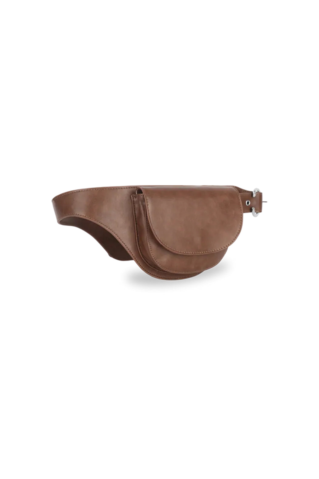 THE ELIZA FESTIVAL BELT IN DISTRESSED VEGAN LEATHER - BROWN  - VIA SILFEN | Only €69.99 | NOW AVAILABLE TO SHOP at IAMINHATELOVE