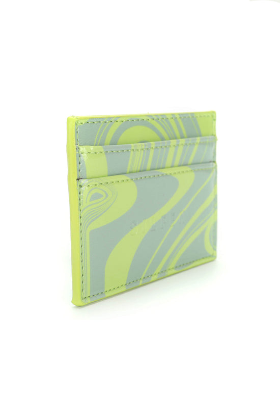 THE SILFEN STUDIO BEL CARDHOLDER - LIME SWIRL  - VIA SILFEN STUDIO | Only €27 | NOW AVAILABLE TO SHOP at IAMINHATELOVE