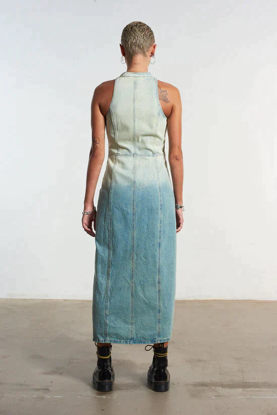MOTOR DIRTY WASH DENIM MAXI DRESS - EXCLUSIVE Dresses from THE RAGGED PRIEST - Just €96! SHOP NOW AT IAMINHATELOVE BOTH IN STORE FOR CYPRUS AND ONLINE WORLDWIDE @ IAMINHATELOVE.COM