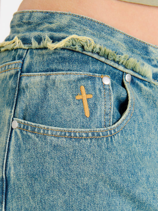 DIRTY WASHED TIERED MAXI DENIM SKIRT  - VIA THE RAGGED PRIEST | Only €66.75 | NOW AVAILABLE TO SHOP at IAMINHATELOVE