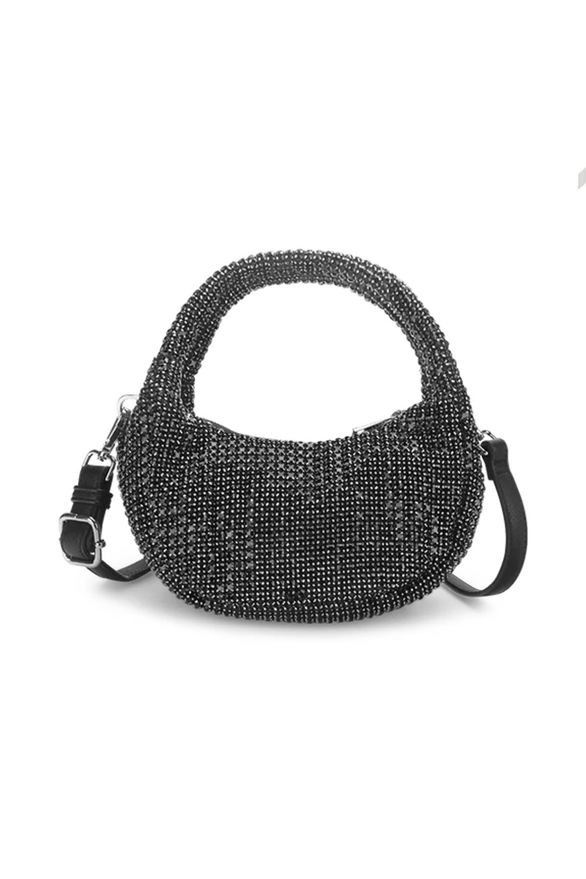 THE MINI MONA PARTY HANDBAG - SPARKLY BLACK  - VIA SILFEN | Only €72 | NOW AVAILABLE TO SHOP at IAMINHATELOVE
