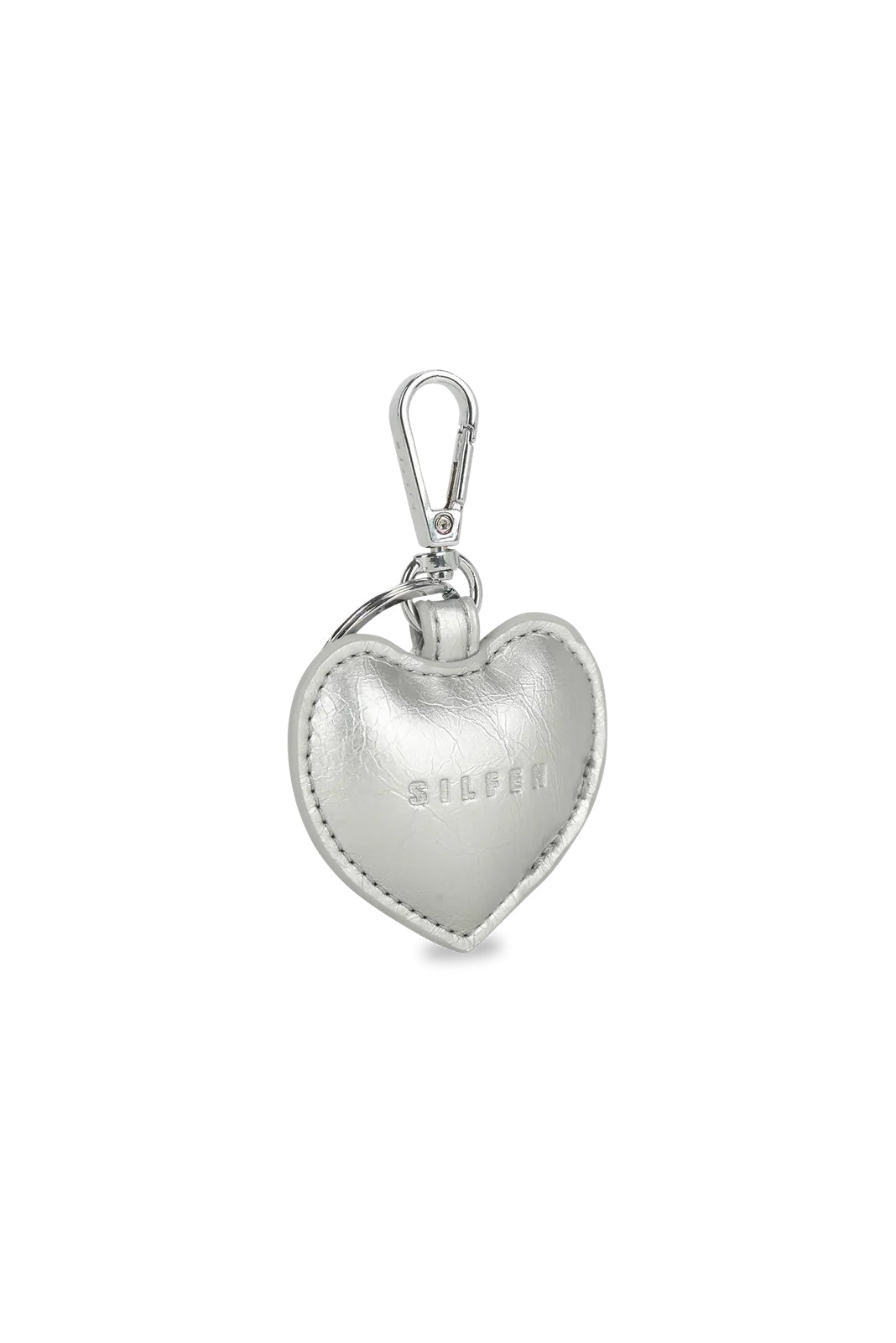 THE SILFEN STUDIO BAG CHARM - SILVER HEART  - VIA SILFEN STUDIO | Only €15 | NOW AVAILABLE TO SHOP at IAMINHATELOVE 