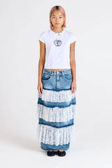 THE BABYDOLL DENIM MAXI SKIRT - EXCLUSIVE Denim from THE RAGGED PRIEST - Just €103! SHOP NOW AT IAMINHATELOVE BOTH IN STORE FOR CYPRUS AND ONLINE WORLDWIDE @ IAMINHATELOVE.COM