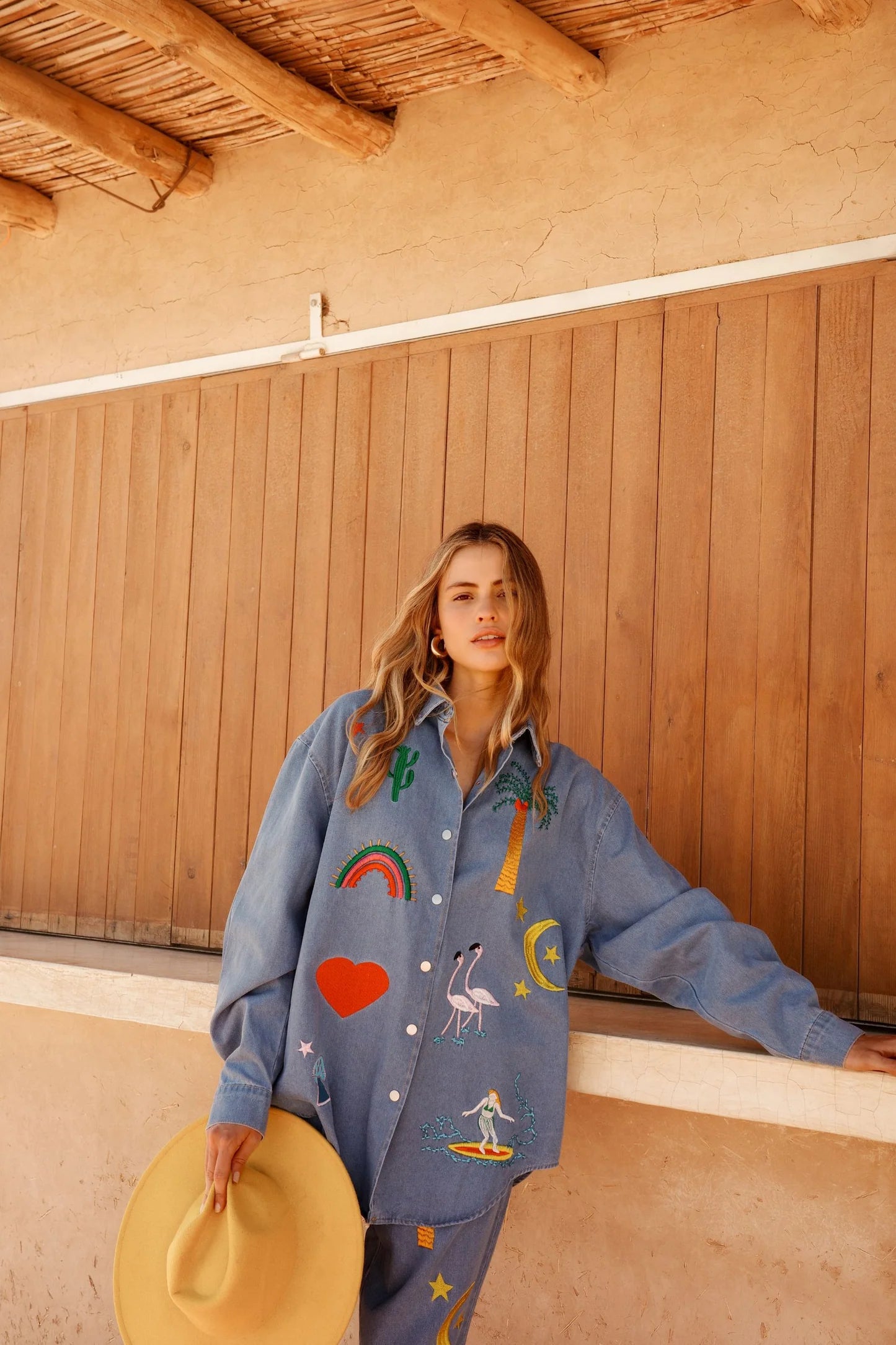 THE OZZY DENIM DUO - THE EMBELLISHED SHIRT  - VIA CURATED BY | Only €74 | NOW AVAILABLE TO SHOP at IAMINHATELOVE 