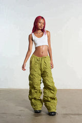 BUNGEE PARACHUTE PANT - GREEN - EXCLUSIVE Pants from THE RAGGED PRIEST - Just $92! SHOP NOW AT IAMINHATELOVE BOTH IN STORE FOR CYPRUS AND ONLINE WORLDWIDE