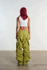 BUNGEE PARACHUTE PANT - GREEN - EXCLUSIVE Pants from THE RAGGED PRIEST - Just $92! SHOP NOW AT IAMINHATELOVE BOTH IN STORE FOR CYPRUS AND ONLINE WORLDWIDE
