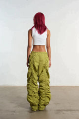 BUNGEE PARACHUTE PANT - GREEN - EXCLUSIVE Pants from THE RAGGED PRIEST - Just $92! SHOP NOW AT IAMINHATELOVE BOTH IN STORE FOR CYPRUS AND ONLINE WORLDWIDE