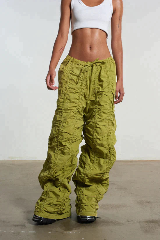 BUNGEE PARACHUTE PANT - GREEN - EXCLUSIVE Pants from THE RAGGED PRIEST - Just $92! SHOP NOW AT IAMINHATELOVE BOTH IN STORE FOR CYPRUS AND ONLINE WORLDWIDE
