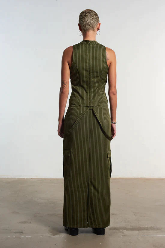VILLAIN PINSTRIPE TOP  - VIA THE RAGGED PRIEST | Only €63 | NOW AVAILABLE TO SHOP at IAMINHATELOVE