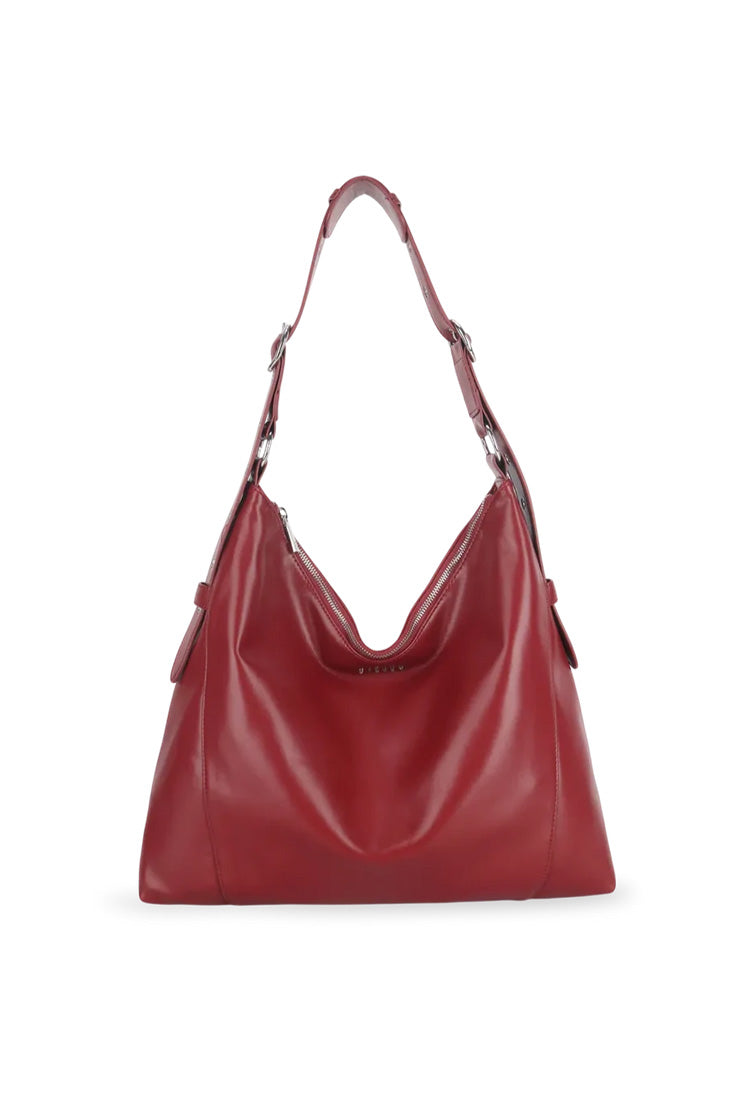 THE ELLIE CROSSBODY BAG - BURGUNDY  - VIA SILFEN STUDIO | Only €79 | NOW AVAILABLE TO SHOP at IAMINHATELOVE 