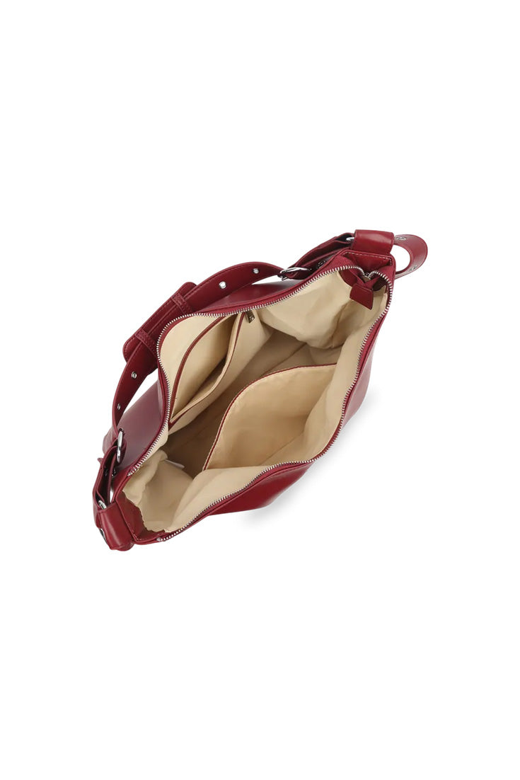 THE ELLIE CROSSBODY BAG - BURGUNDY  - VIA SILFEN STUDIO | Only €79 | NOW AVAILABLE TO SHOP at IAMINHATELOVE 