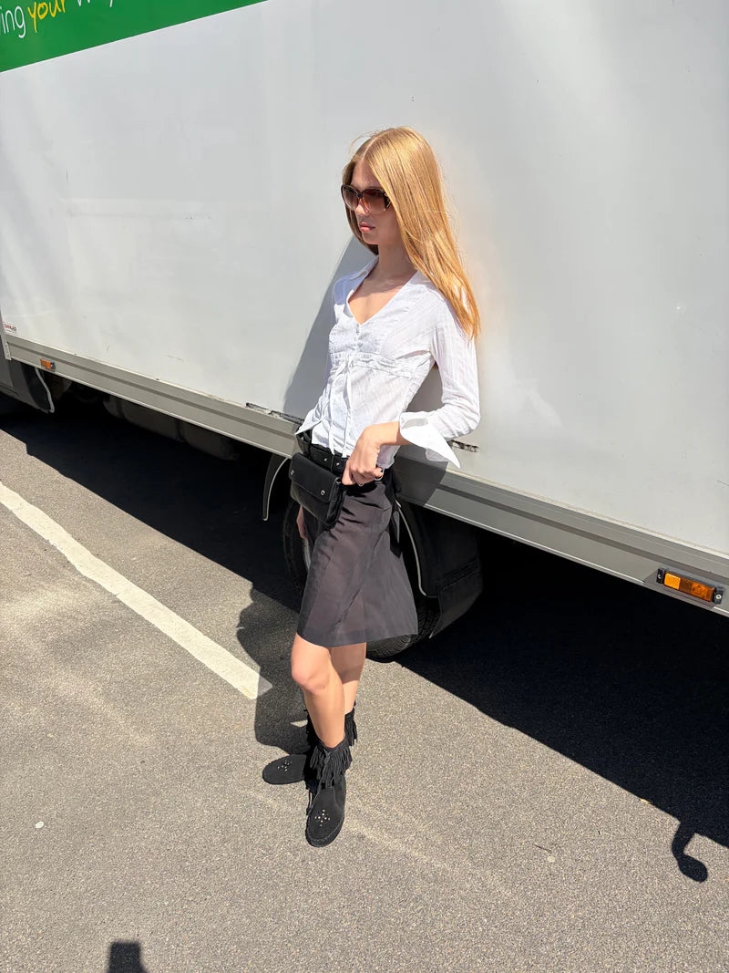 THE ERIKA BELT IN BLACK  - VIA SILFEN STUDIO | Only €69 | NOW AVAILABLE TO SHOP at IAMINHATELOVE 