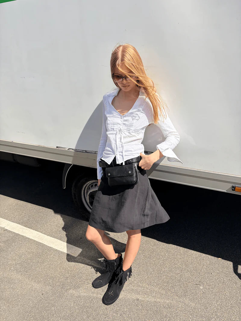 THE ERIKA BELT IN BLACK  - VIA SILFEN STUDIO | Only €69 | NOW AVAILABLE TO SHOP at IAMINHATELOVE 