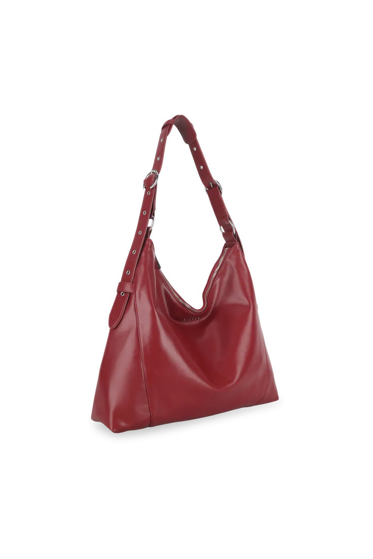 THE ELLIE CROSSBODY BAG - BURGUNDY  - VIA SILFEN STUDIO | Only €79 | NOW AVAILABLE TO SHOP at IAMINHATELOVE 