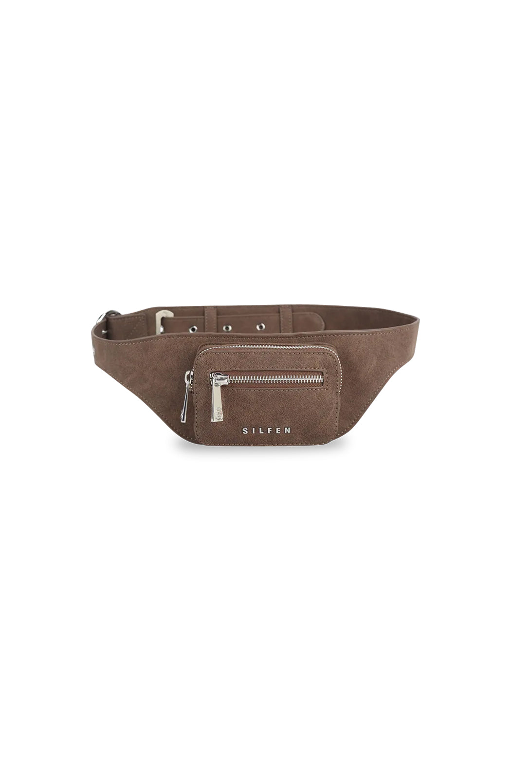 THE ELIZA FESTIVAL BELT IN DISTRESSED VEGAN LEATHER - COFFEE  - VIA SILFEN | Only €69.99 | NOW AVAILABLE TO SHOP at IAMINHATELOVE