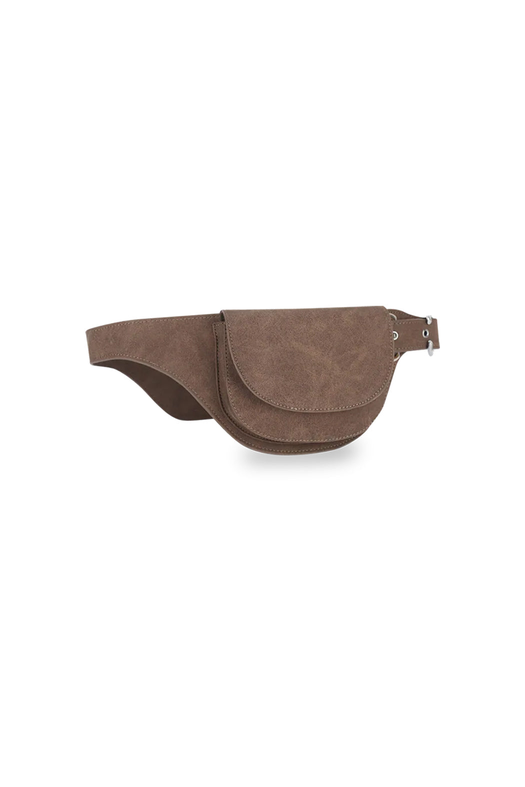 THE ELIZA FESTIVAL BELT IN DISTRESSED VEGAN LEATHER - COFFEE  - VIA SILFEN | Only €69.99 | NOW AVAILABLE TO SHOP at IAMINHATELOVE