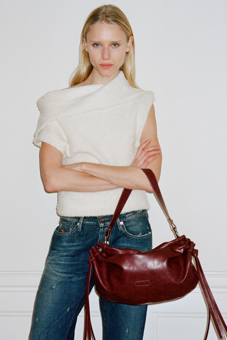 THE IRIS BAG - MAROON  - VIA SILFEN STUDIO | Only €79 | NOW AVAILABLE TO SHOP at IAMINHATELOVE 