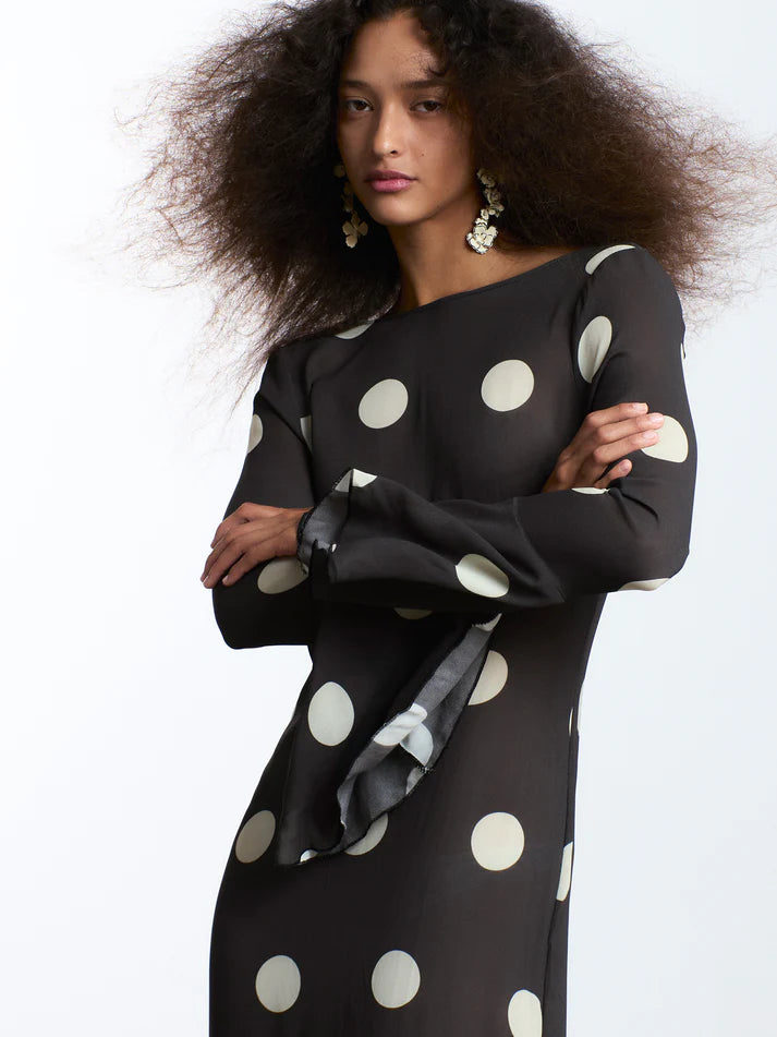 THE JESTER SHEER POLKA DOT DRESS  - VIA CARMEN SAYS | Only €96 | NOW AVAILABLE TO SHOP at IAMINHATELOVE 