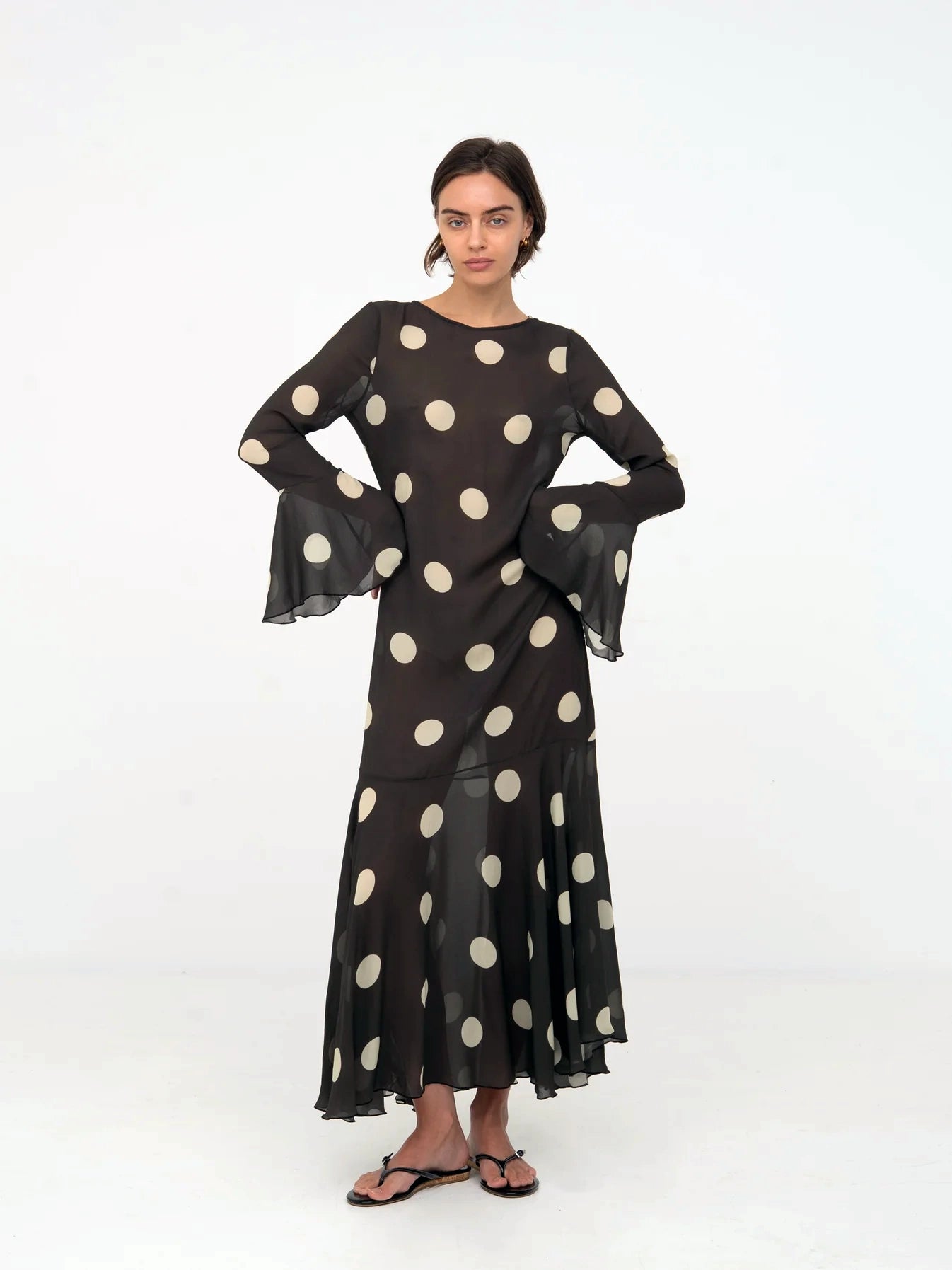 THE JESTER SHEER POLKA DOT DRESS  - VIA CARMEN SAYS | Only €96 | NOW AVAILABLE TO SHOP at IAMINHATELOVE 