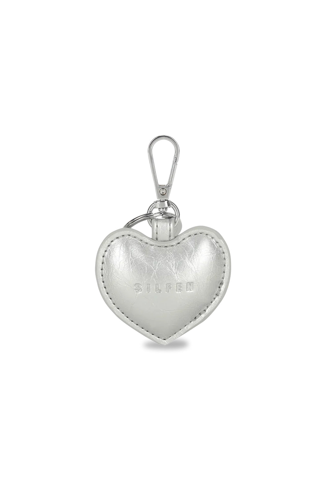 THE SILFEN STUDIO BAG CHARM - SILVER HEART  - VIA SILFEN STUDIO | Only €15 | NOW AVAILABLE TO SHOP at IAMINHATELOVE 