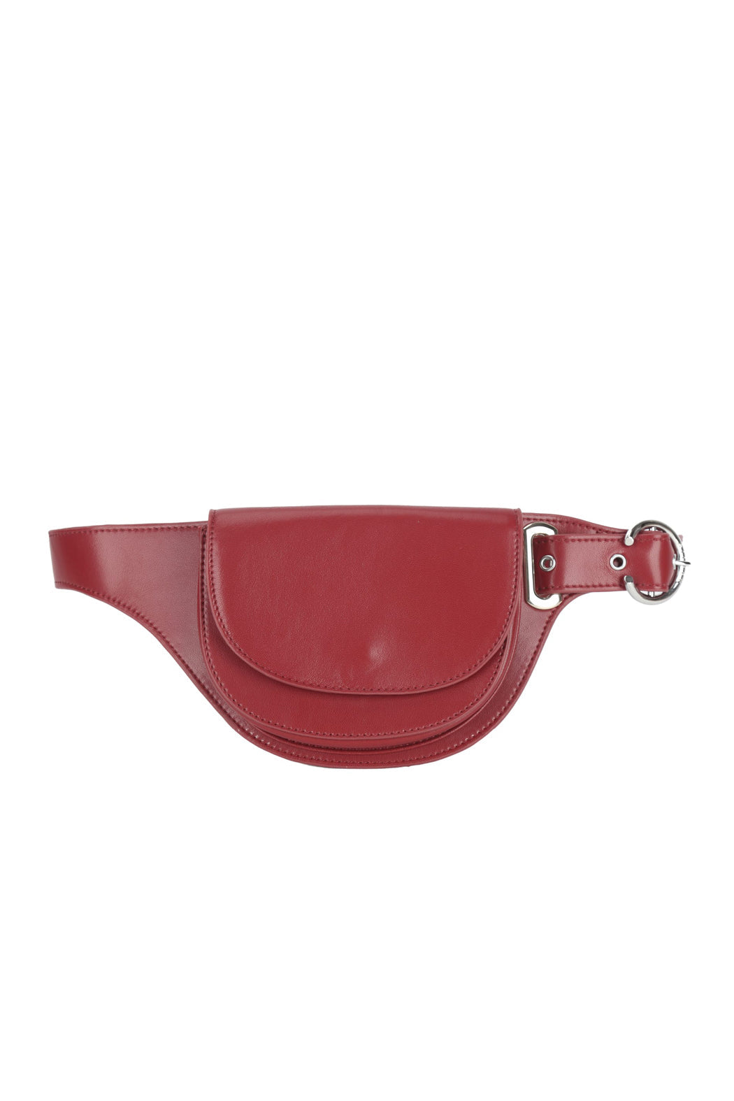 THE ELIZA FESTIVAL BELT IN DISTRESSED VEGAN LEATHER - BURGUNDY  - VIA SILFEN | Only €69 | NOW AVAILABLE TO SHOP at IAMINHATELOVE