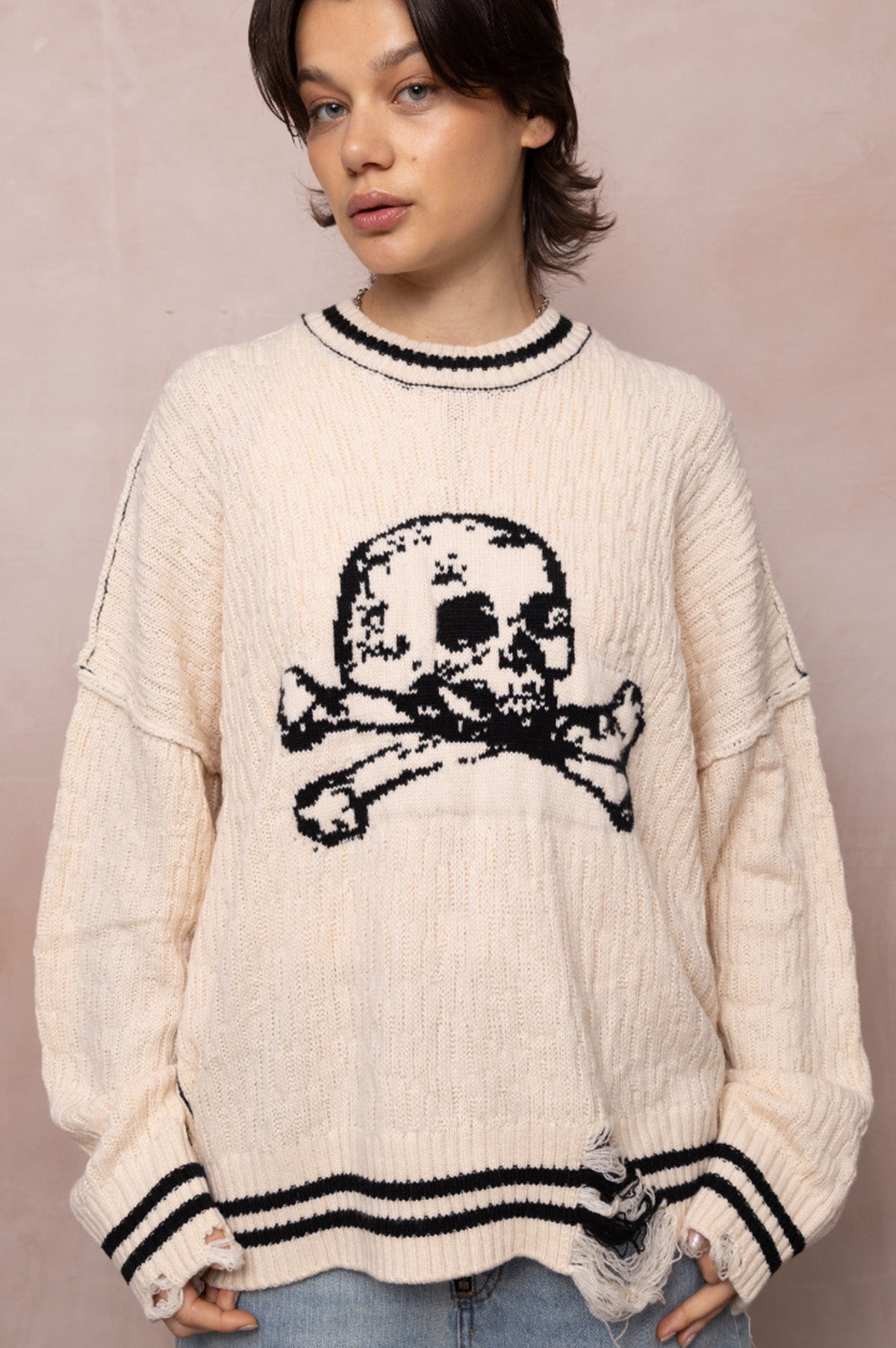 THE CULT SKULL KNIT  - VIA THE RAGGED PRIEST | Only €89 | NOW AVAILABLE TO SHOP at IAMINHATELOVE 