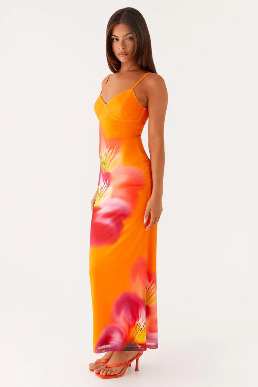 THE HIBISCUS HEAT MIDI DRESS  - VIA CURATED BY | Only €66 | NOW AVAILABLE TO SHOP at IAMINHATELOVE 