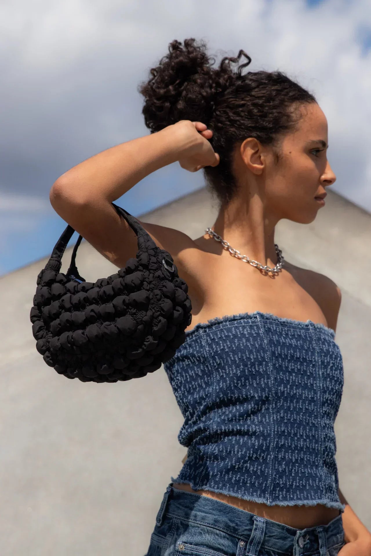 THE MINI MONA PARTY HANDBAG - BLACK  - VIA SILFEN | Only €70 | NOW AVAILABLE TO SHOP at IAMINHATELOVE
