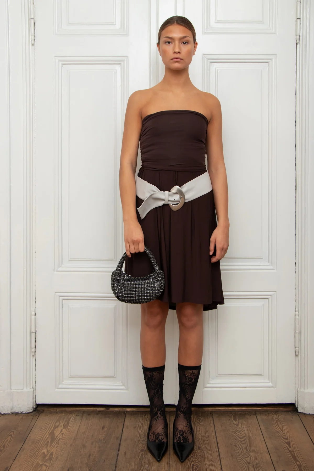 THE MINI MONA PARTY HANDBAG - SPARKLY BLACK  - VIA SILFEN | Only €72 | NOW AVAILABLE TO SHOP at IAMINHATELOVE