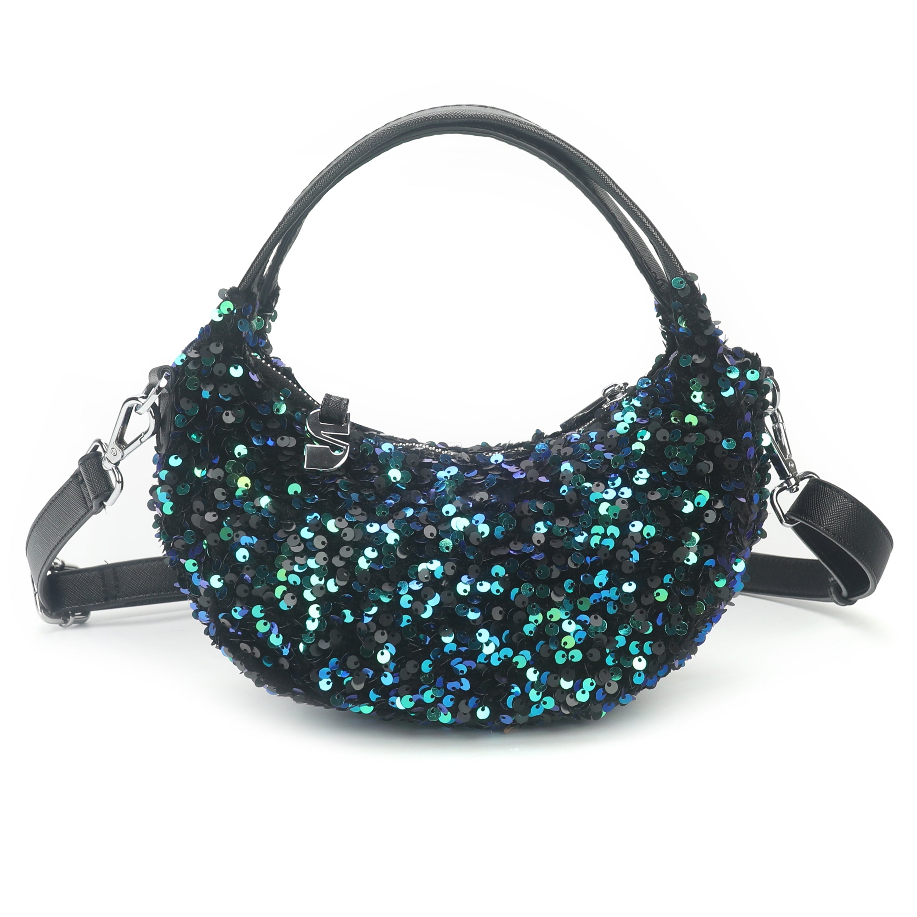 THE MINI MONA PARTY HANDBAG - GLIMMER GREEN  - VIA SILFEN | Only €63 | NOW AVAILABLE TO SHOP at IAMINHATELOVE
