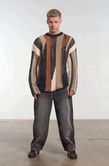 NETWORK PATCHWORK KNIT - EXCLUSIVE Knitwear from THE RAGGED PRIEST - Just $86! SHOP NOW AT IAMINHATELOVE BOTH IN STORE FOR CYPRUS AND ONLINE WORLDWIDE