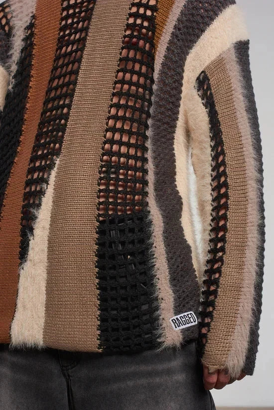NETWORK PATCHWORK KNIT  - VIA THE RAGGED PRIEST | Only €65 | NOW AVAILABLE TO SHOP at IAMINHATELOVE