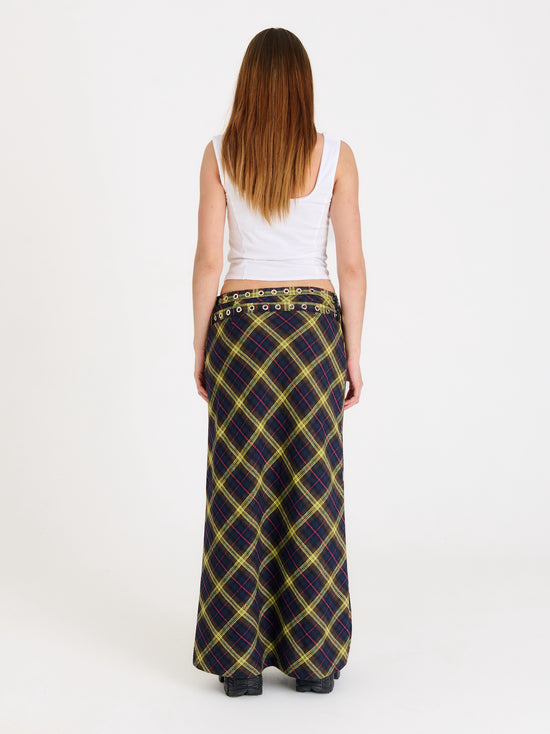 VICIOUS CHECK MAXI SKIRT  - VIA THE RAGGED PRIEST | Only €67.20 | NOW AVAILABLE TO SHOP at IAMINHATELOVE