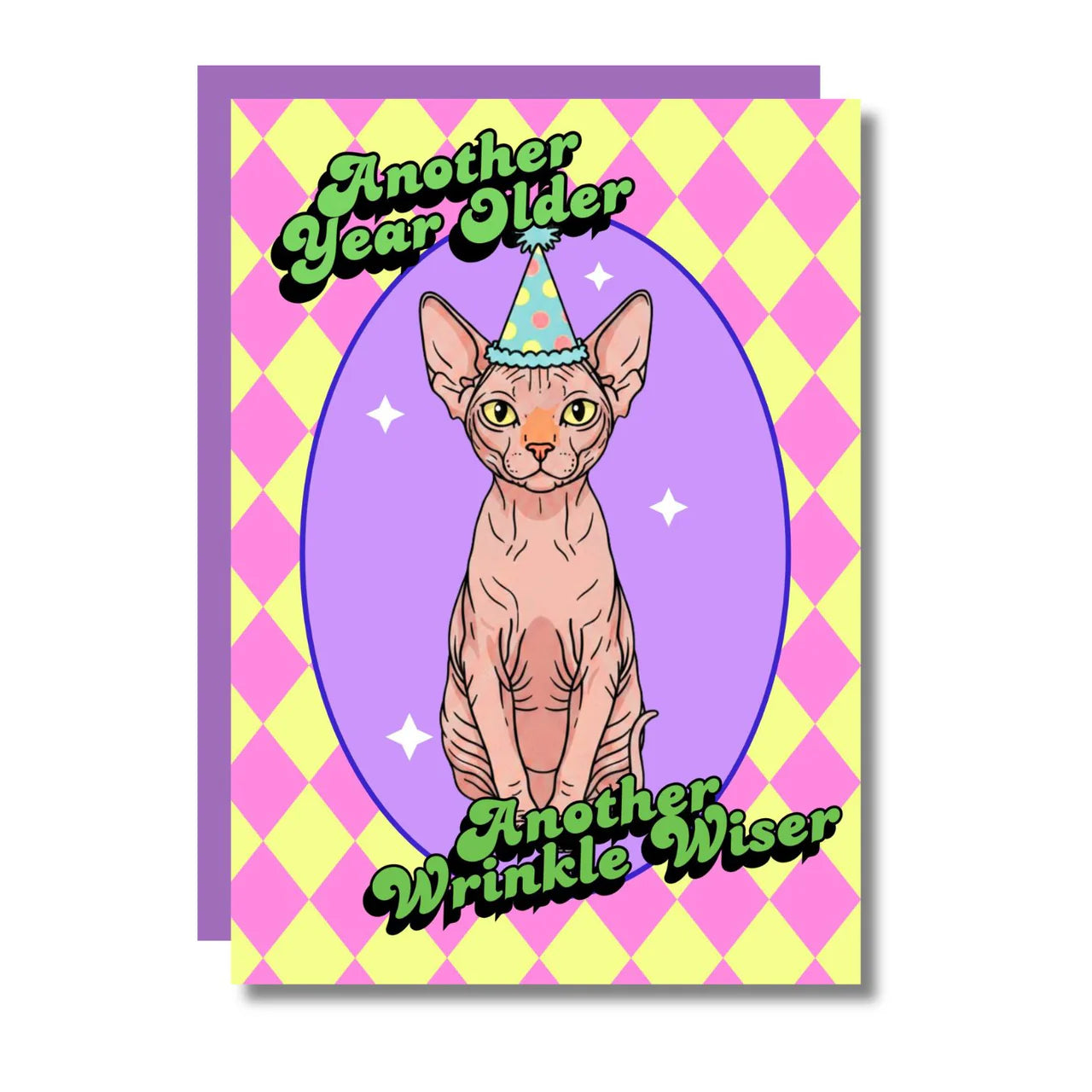 THE ANOTHER WRINKLE WISER GREETING CARD  - VIA IAMINHATELOVE | Only €4 | NOW AVAILABLE TO SHOP at IAMINHATELOVE 