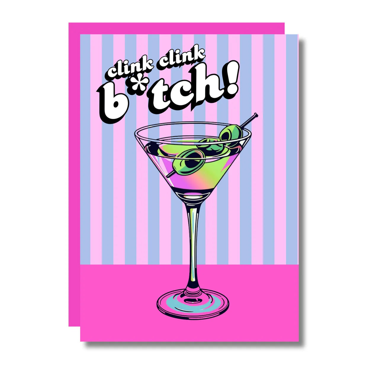 THE CLINK CLINK GREETING CARD  - VIA IAMINHATELOVE | Only €4 | NOW AVAILABLE TO SHOP at IAMINHATELOVE 