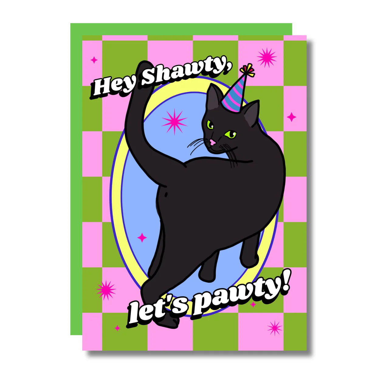 THE LET'S PAWTY GREETING CARD  - VIA IAMINHATELOVE | Only €4 | NOW AVAILABLE TO SHOP at IAMINHATELOVE 
