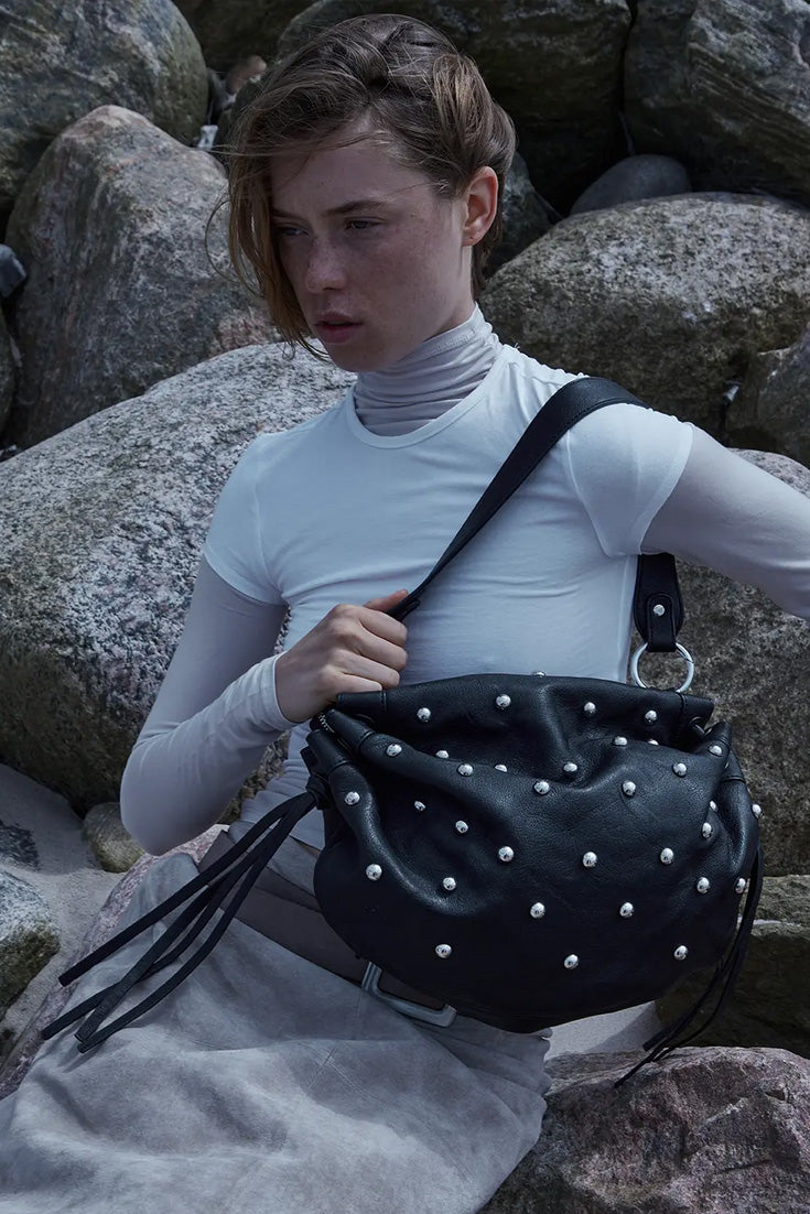 THE IRIS BAG - STUDDED  - VIA SILFEN STUDIO | Only €79 | NOW AVAILABLE TO SHOP at IAMINHATELOVE 