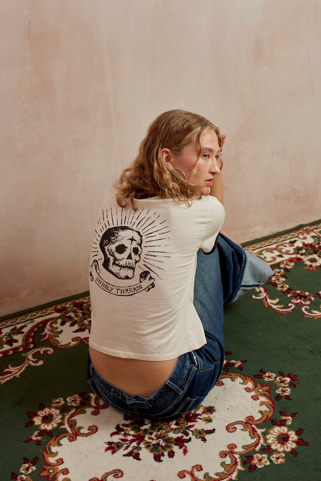 THE SKULL BABY TEE  - VIA THE RAGGED PRIEST | Only €48 | NOW AVAILABLE TO SHOP at IAMINHATELOVE