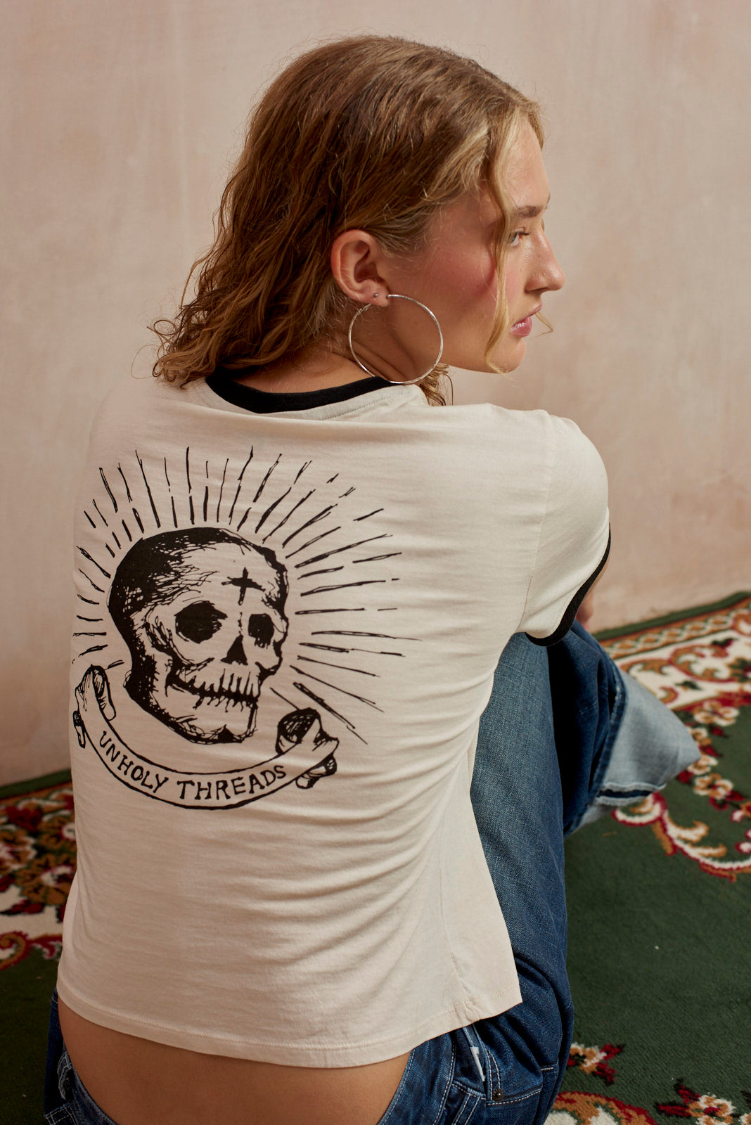 THE SKULL BABY TEE  - VIA THE RAGGED PRIEST | Only €48 | NOW AVAILABLE TO SHOP at IAMINHATELOVE