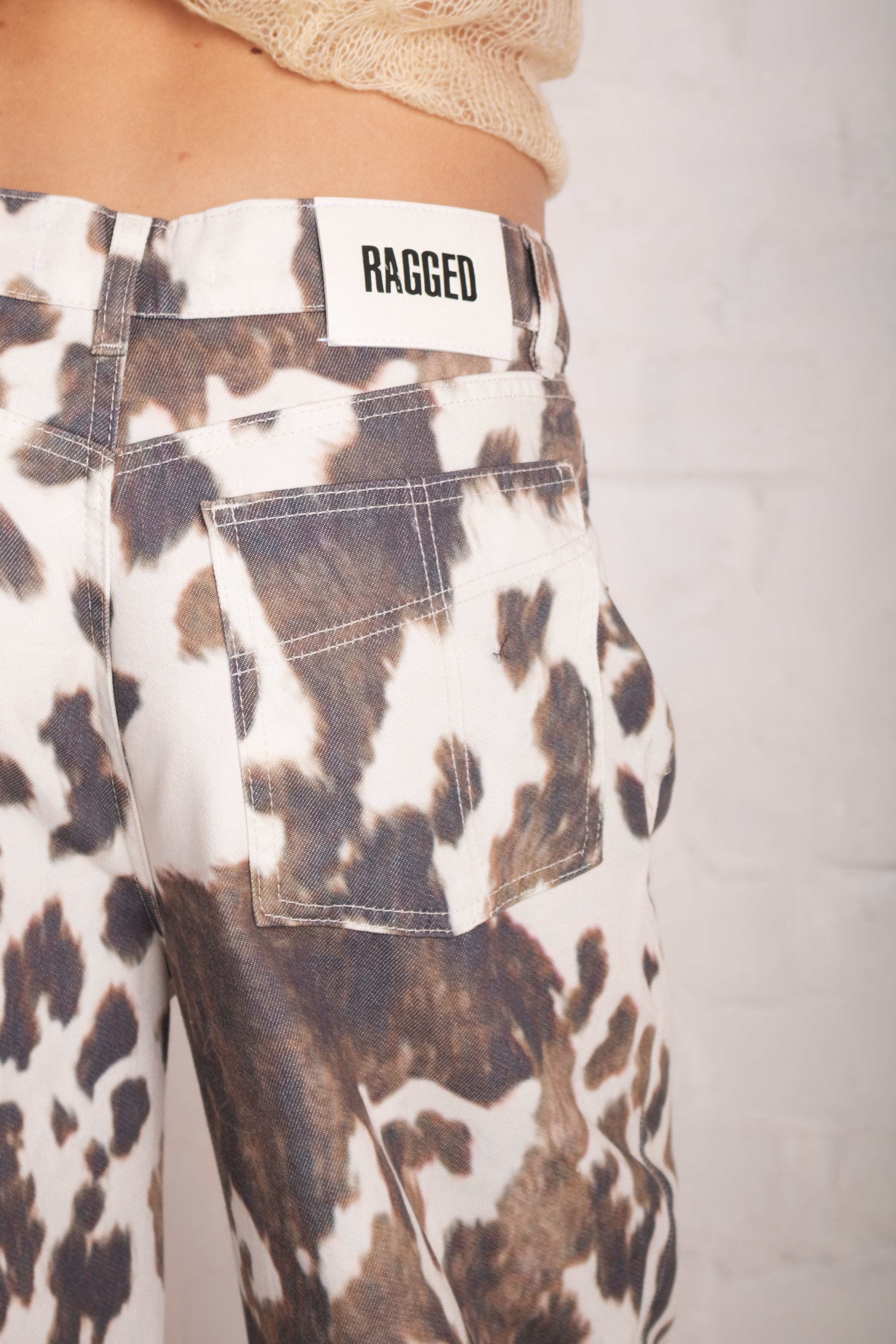 THE PELT COW PRINT RELEASE DENIM  - VIA THE RAGGED PRIEST | Only €97 | NOW AVAILABLE TO SHOP at IAMINHATELOVE