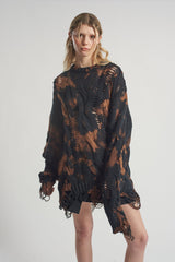 EXPLORE BLEACH DYE OVERSIZED KNIT - EXCLUSIVE Knitwear from THE RAGGED PRIEST - Just $86! SHOP NOW AT IAMINHATELOVE BOTH IN STORE FOR CYPRUS AND ONLINE WORLDWIDE