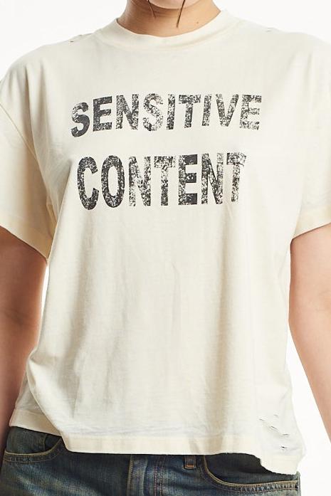 CONTENT SLOGAN TEE  - VIA THE RAGGED PRIEST | Only €52 | NOW AVAILABLE TO SHOP at IAMINHATELOVE